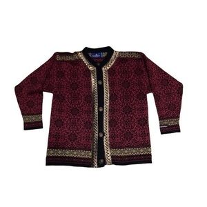 Icewear wool Nordic button up cardigan sweater